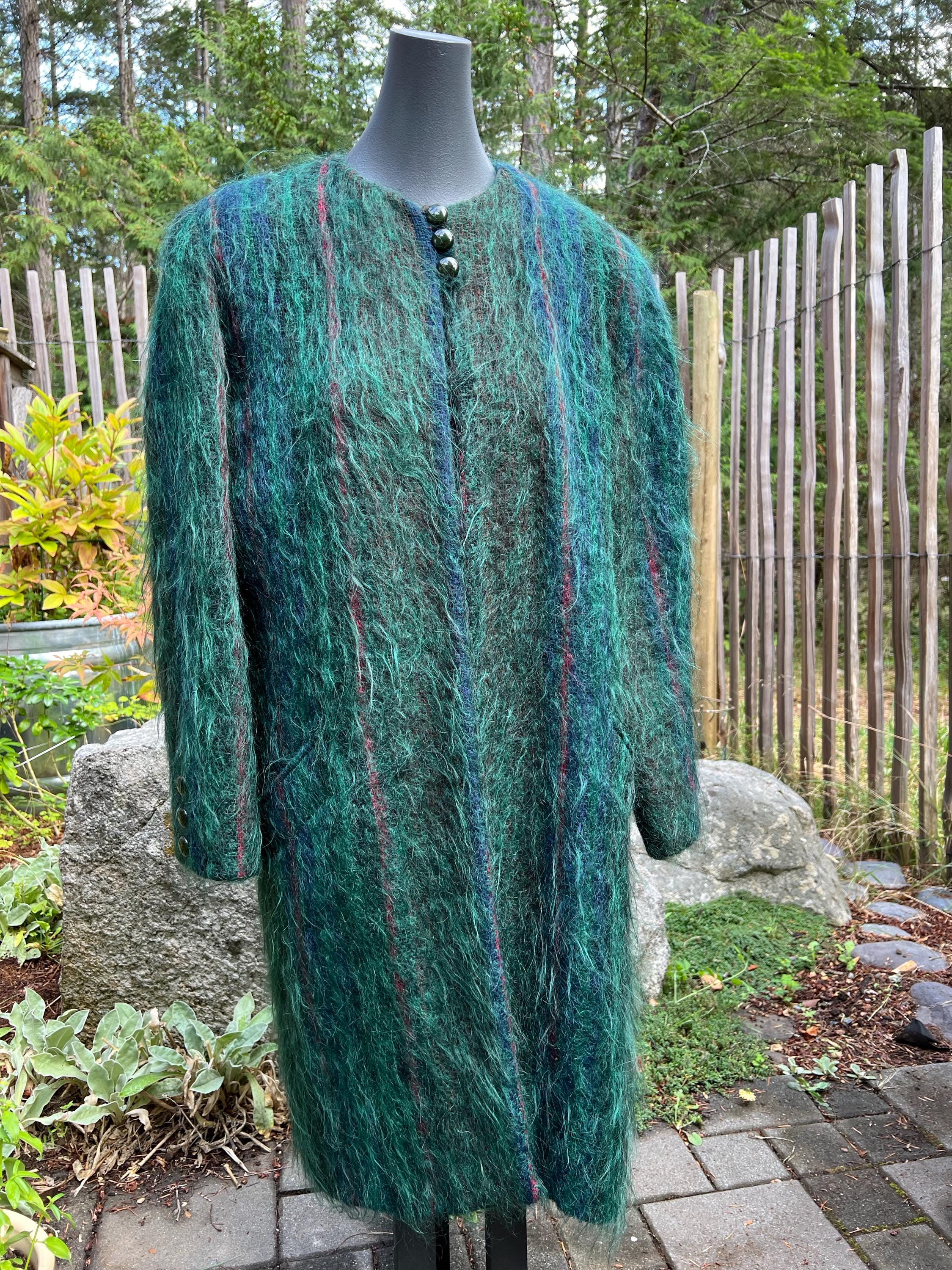 c-boy style EURO Vintage mohair longcoat