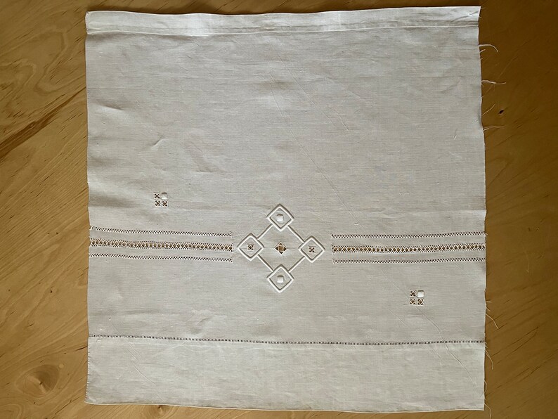 Antique French Hand Worked Linen Salesmans Samples with Cutwork and Embroidery Designs 1910-1920 image 7