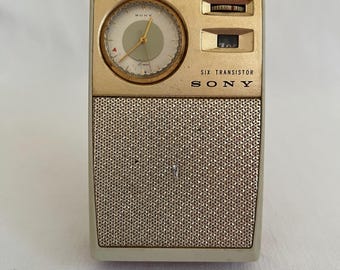 SONYトランジスタラジオ SIX TRANSISTOR TRW-625 レトロ VINTAGE SONY SIX TRANSISTOR POCKET RADIO TR-650 WORKS MADE