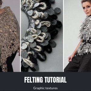 Video tutorial for felting projects &quot;Graphic textures&quot;