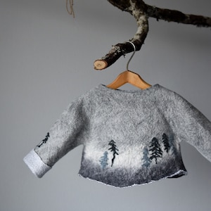 Felted little girls sweater toddler girl outfits wool fall sweater