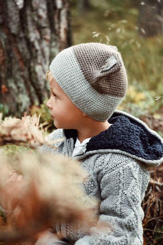 Cat Beanie With Ears Cahmere Knit Baby Boy Hat Winter Spring Hat