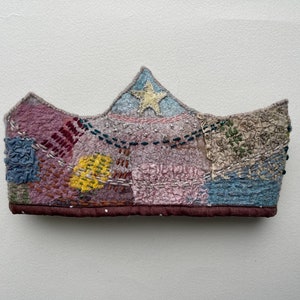 Felted crown earwarmer for girls image 5