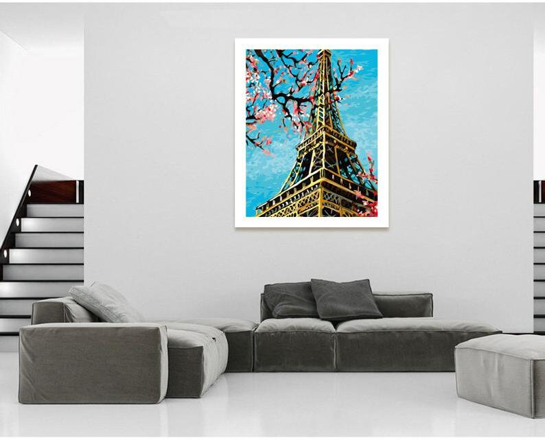 Paint by Number Kit Paris in the Spring Oil Painting Paris in - Etsy UK