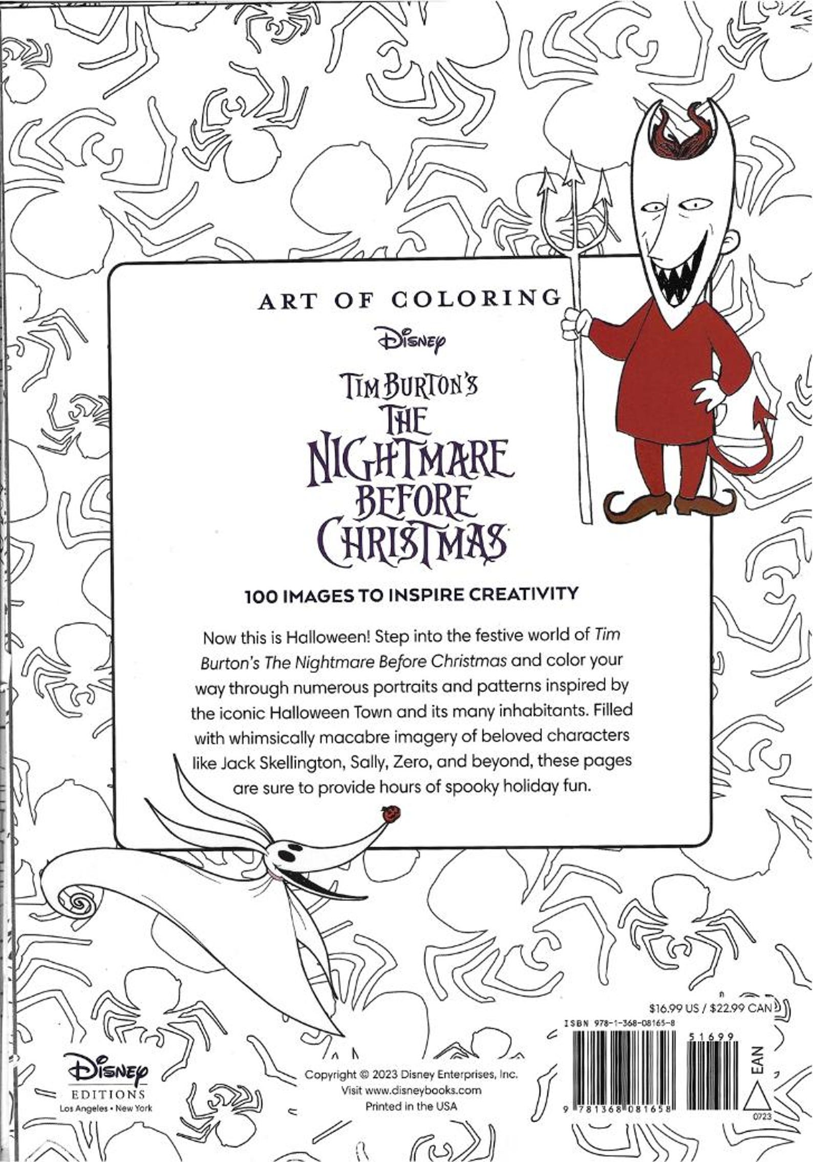 Nightmare Before Christmas Coloring Book - Etsy