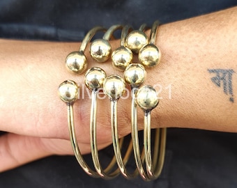 Adjustable Brass bangles, 5 Day bangles, Bangles For Women, Stackable bangle Bracelet, Simple Brass bangles, Set of 5 bangles, Wedding Gift