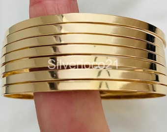 Solid Brass bangles Bracelet, Set of 7 bangles, Women bangle Gold Filled Bangle Set, 7 Day Bangles, Stacking Bangle, Bangles Set Gold Bangle