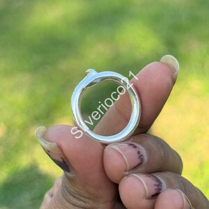Keel Screw Ring, 925 Sterling Silver Ring, Handmade Ring, Man's Ring Thick Ring, Unisex Ring, Promise Ring, Plain Silver Ring, Gift Jewelry,