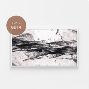 Samsung Frame TV Art, Ice Wall Decor, Nature Wall Art, Abstract Art for TV, Black and White, Dark Abstract, Winter Decor, DOWNLOAD Tv Art