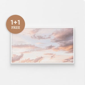 Samsung Frame TV Art, Sky Art Photo, Cloud Digital Art, Neutral Tones, Modern Tv Art, Sunset Bright Art, Art for Frame TV, Samsung Art Frame