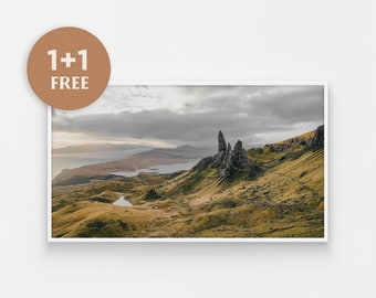 Samsung Frame Tv Art, Isle of Skye, Scotland Tv Art, Scottish Landscape, Art for Frame Tv, Fall Autumn Photo, Digital Art Download The Frame