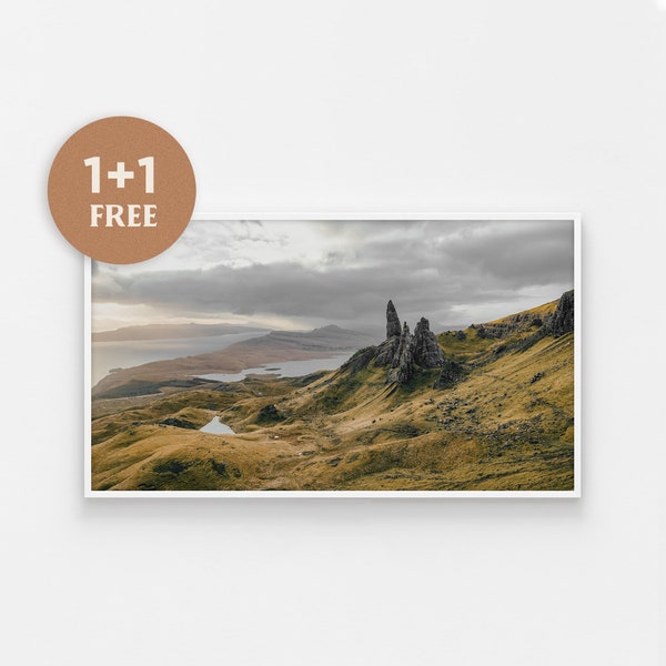 Samsung Frame Tv Art, Isle of Skye, Scotland Tv Art, Scottish Landscape, Art for Frame Tv, Fall Autumn Photo, Digital Art Download The Frame