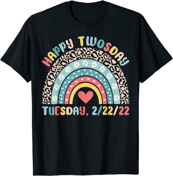 February 2nd 2022 2-22-22 School Rainbow Happy Twosday PNG | Etsy