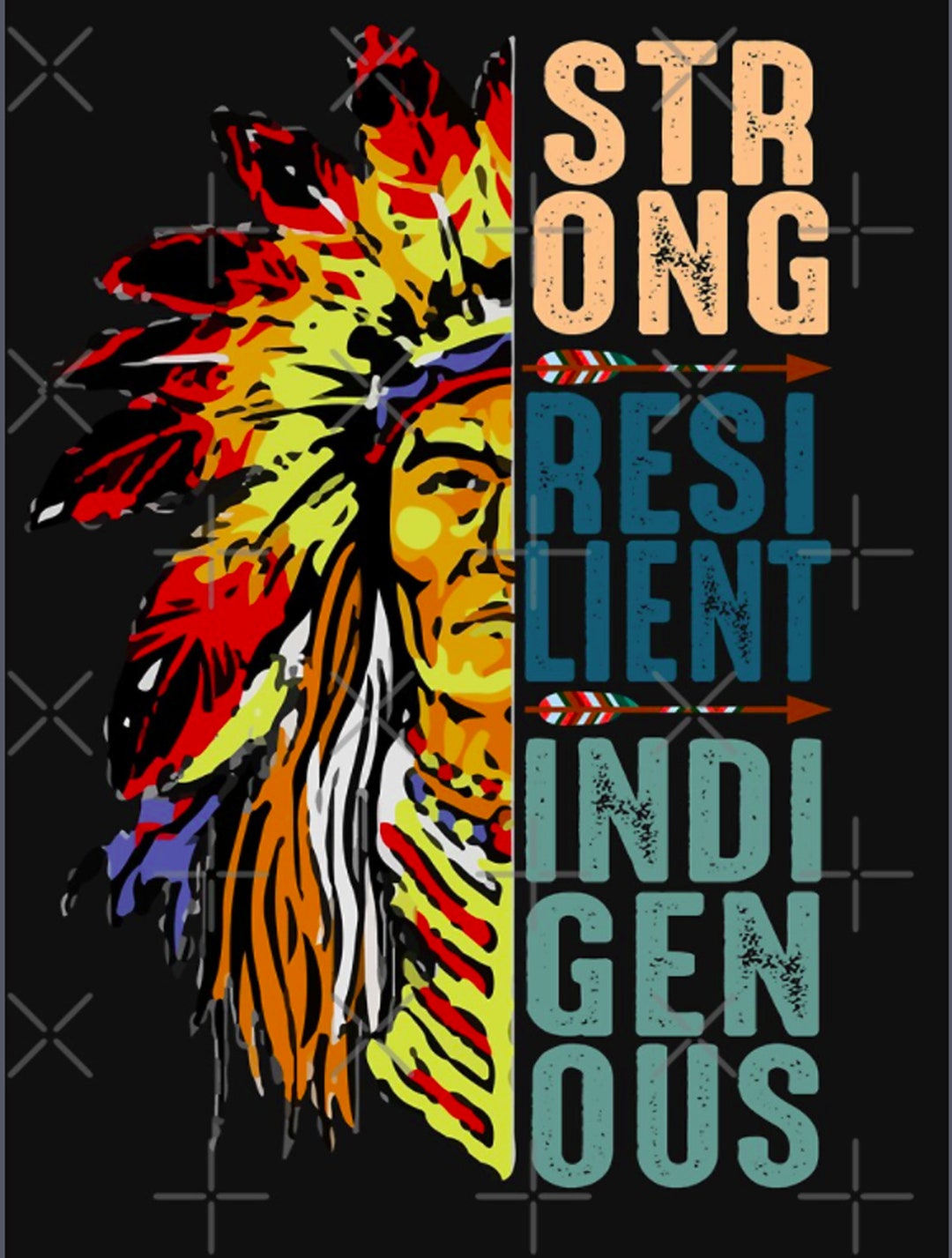 Strong Resilient Indigenous PNG Cut File Indigenous Gift - Etsy