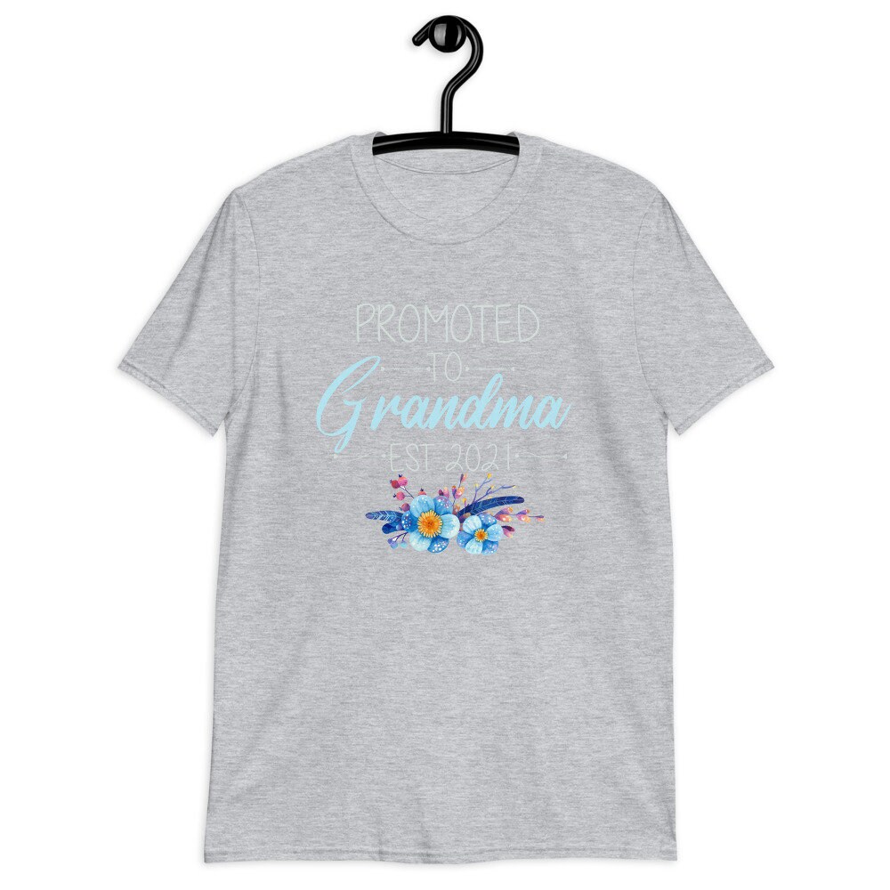 Great Grandma Flowers Gift Grandma Est 2021 Shirt Promoted - Etsy