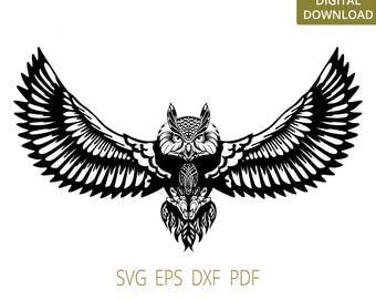 Owl Decor SVG: Laser Cut Files for Wood (Digital Download)