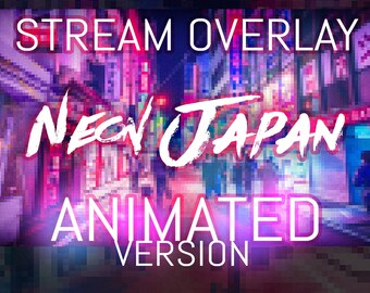 4 x ANIMATED Neon Japan Scenes and offline screen!