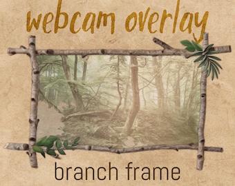 Webcam-overlay / webcamframe - tak / houten frame