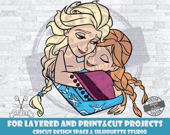Download Anna And Elsa Svg Etsy