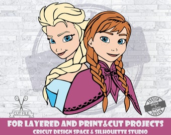 Download Anna And Elsa Svg Etsy