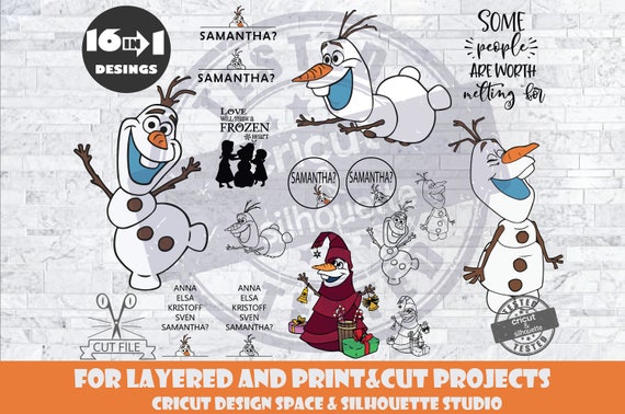 Download Frozen Svg Olaf Bundle Svg Design Files For Cricut Silhouette Etsy