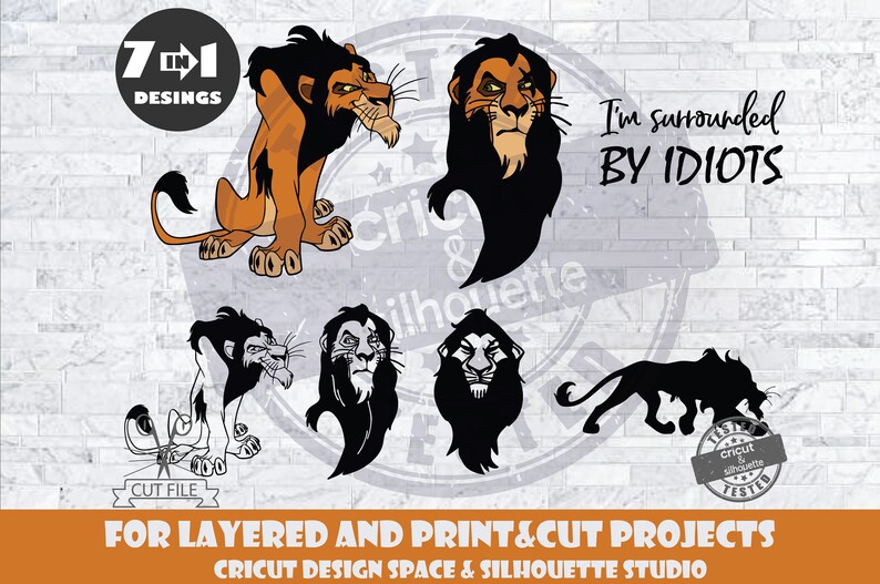 Lion King SVG Scar Bundle SVG Design Files For Cricut | Etsy