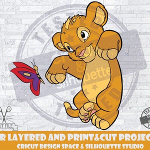 Lion King SVG Simba SVG Design Files For Cricut Silhouette Cut Files Layered And PrintAndCut Timon SVG Pumba