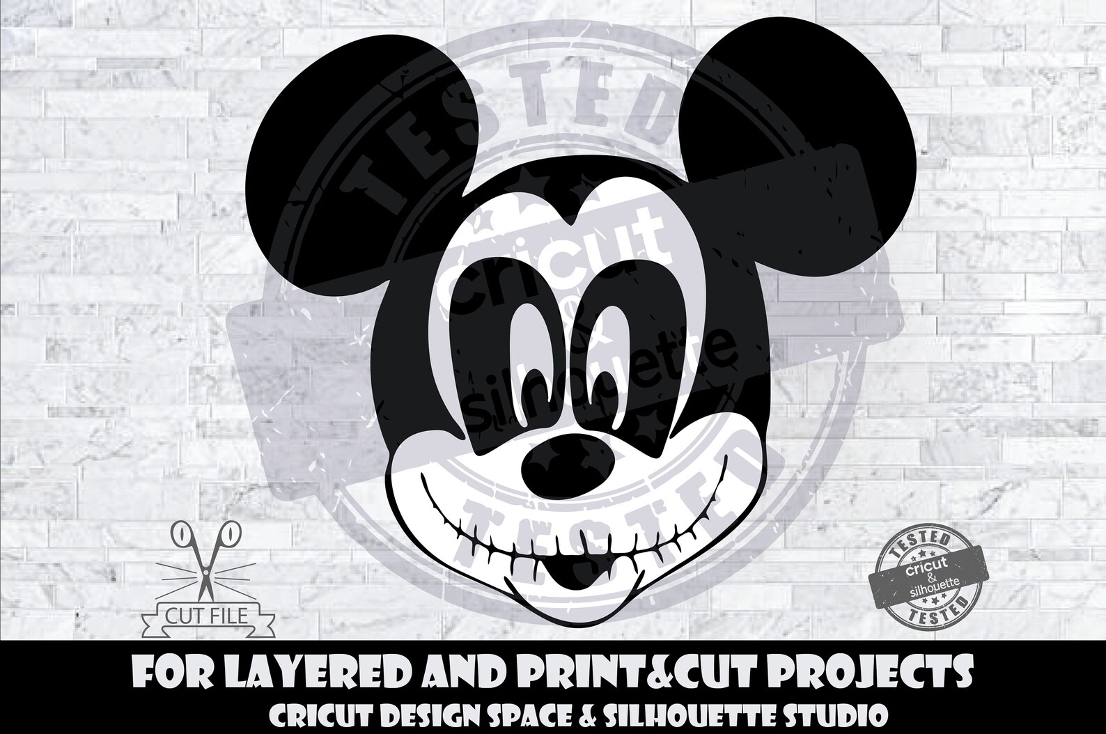 Mickey Mouse As Jack Skellington SVG Halloween SVG Design  Etsy