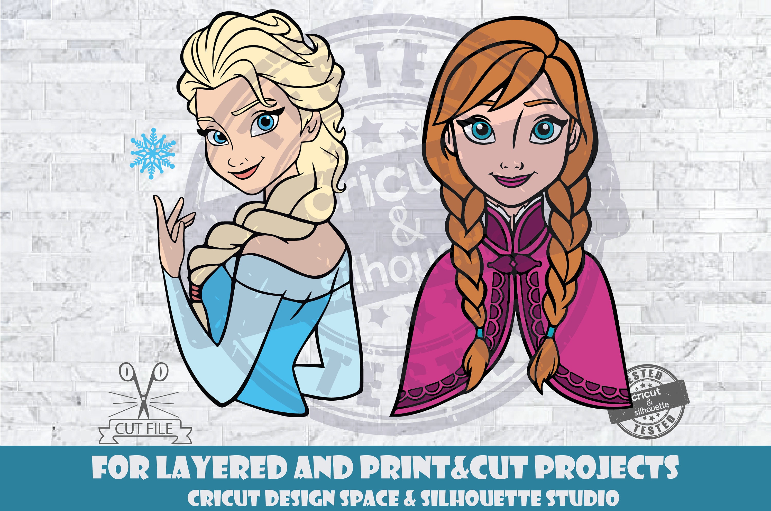 Vanilla Underground Frozen Elsa et Anna Winter Magic T-Shirt à Manches Longues Glitter Fille 