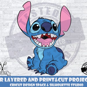 Stitch SVG Design Files For Cricut Silhouette Cut Files Layered And PrintAndCut Lilo & Stitch SVG Lilo SVG Stitch svg