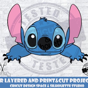 Stitch SVG Design Files For Cricut Silhouette Cut Files Layered And PrintAndCut Lilo & Stitch SVG Lilo SVG Stitch svg