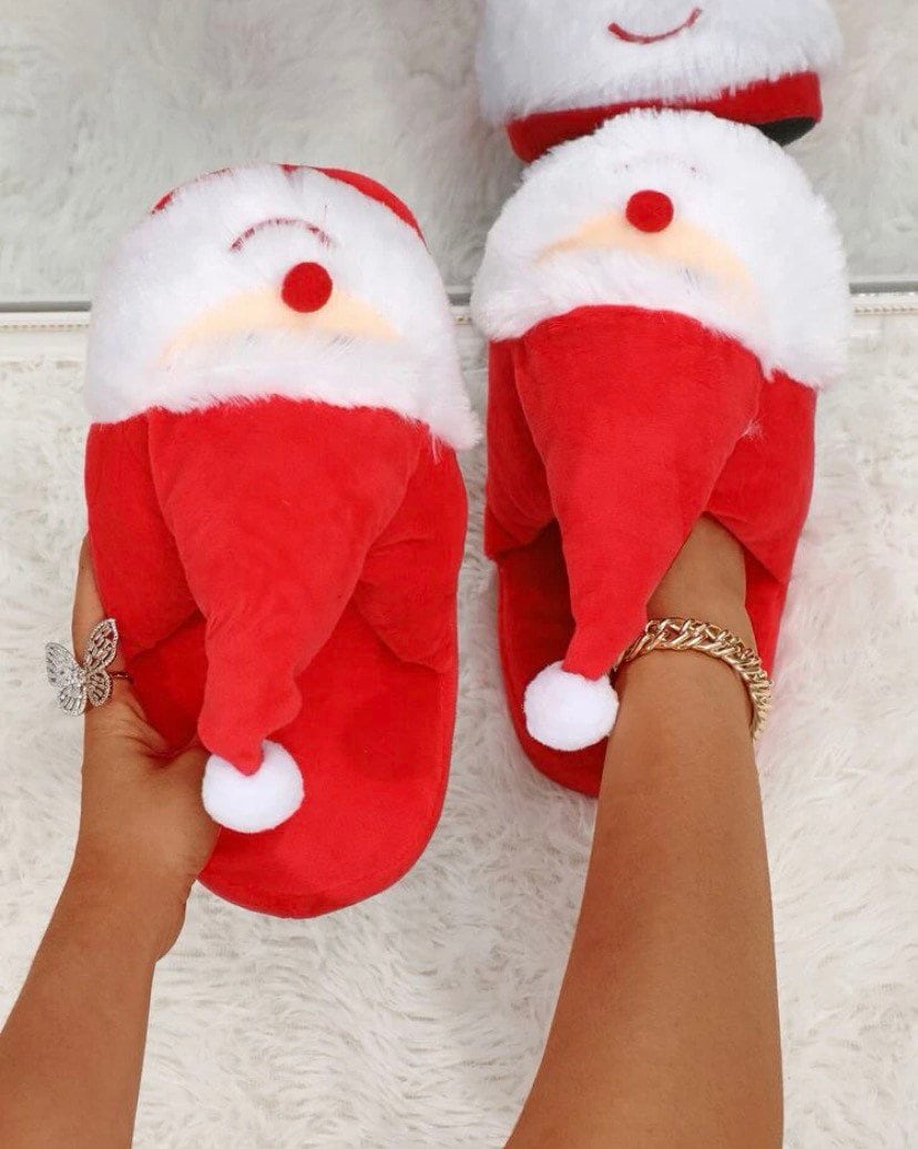 Zapatillas de Navidad, Zapatillas rojas, Zapatillas de mujer, Zapatillas de  punto con pompones, Zapatos de casa, Calcetines de zapatillas, Accesorios  de invierno, Día de San Valentín -  México