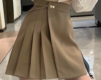 Cute Casual High Waisted Mini Skirt