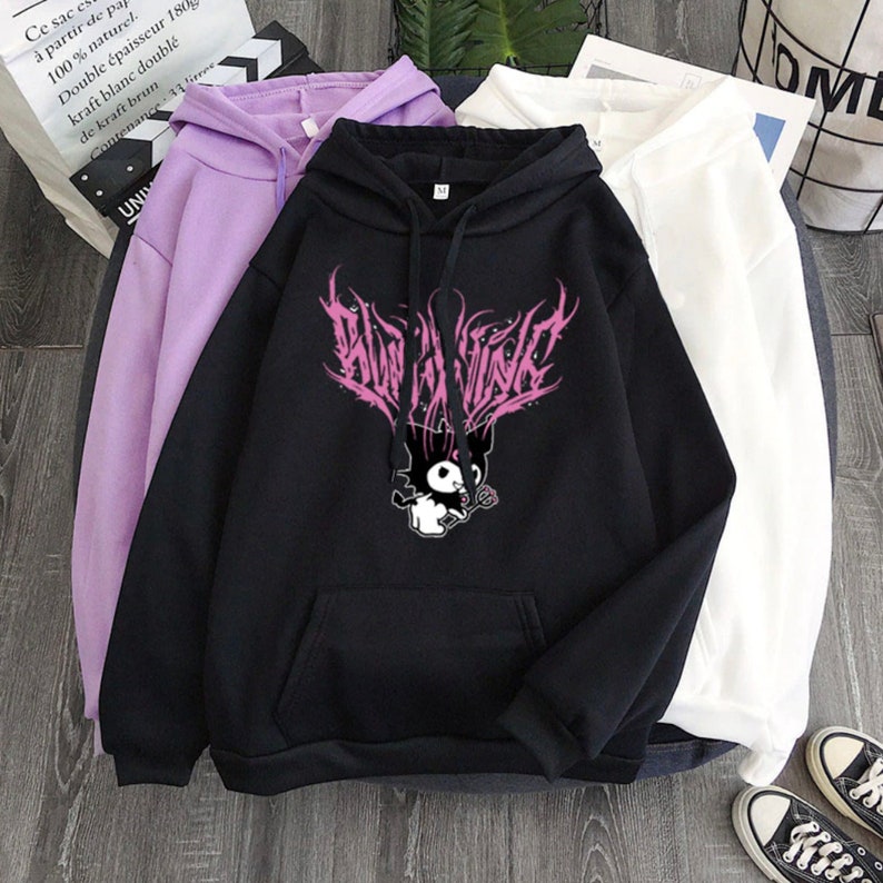 Harajuku Y2K Cartoon Aesthetic Streetwear sudadera con capucha Etsy