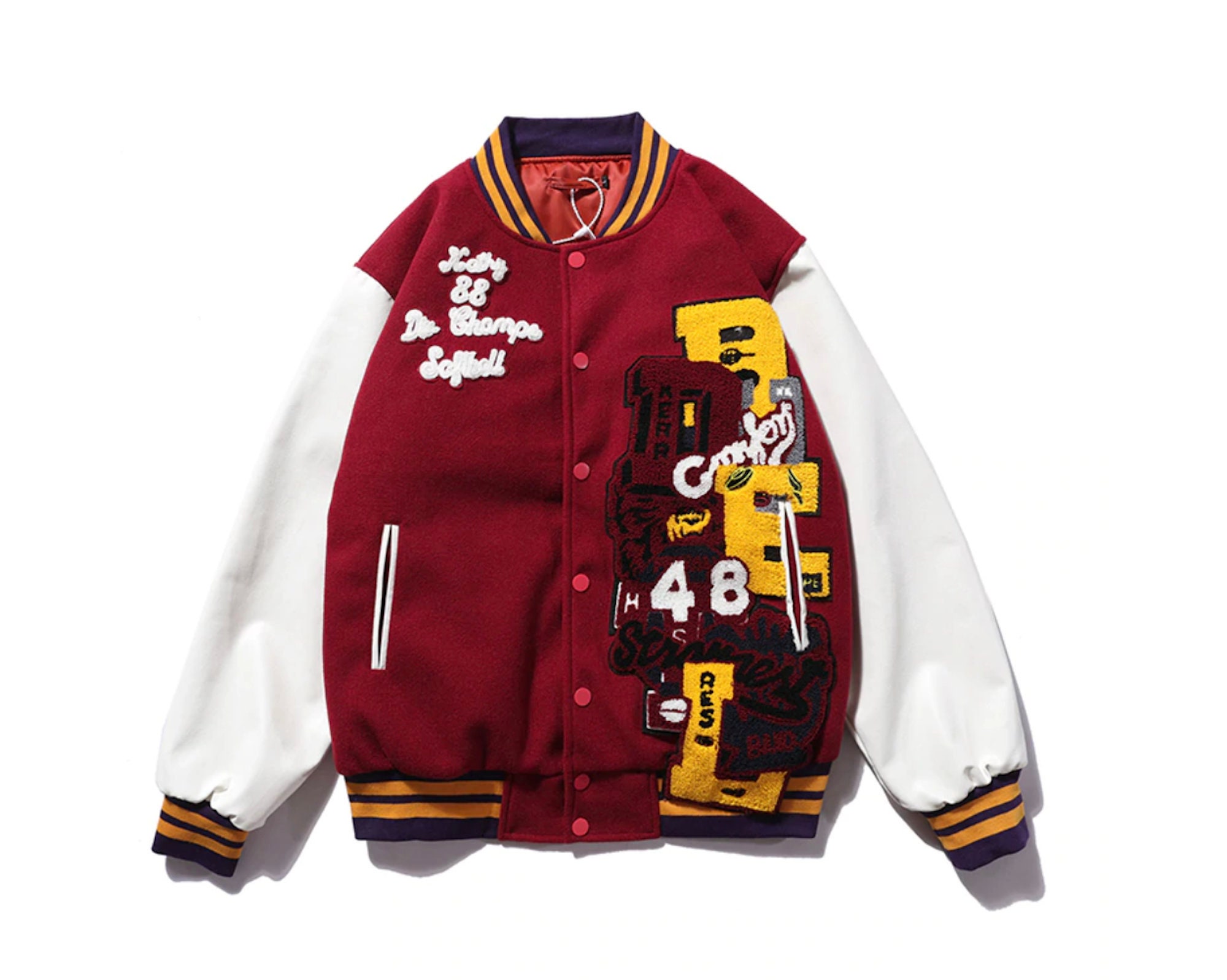 Varsity Baseball Trendy Bomber Jacket 