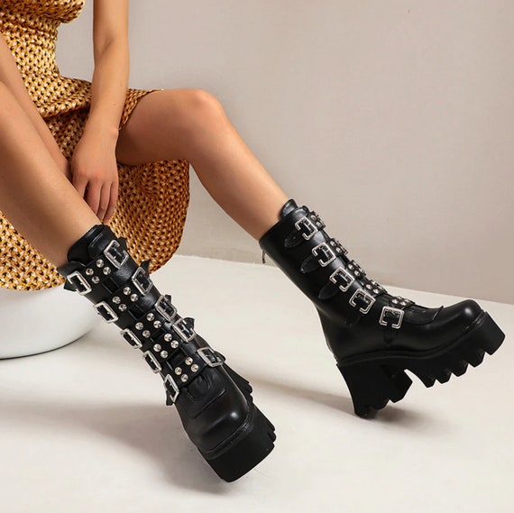 goth boots clearance