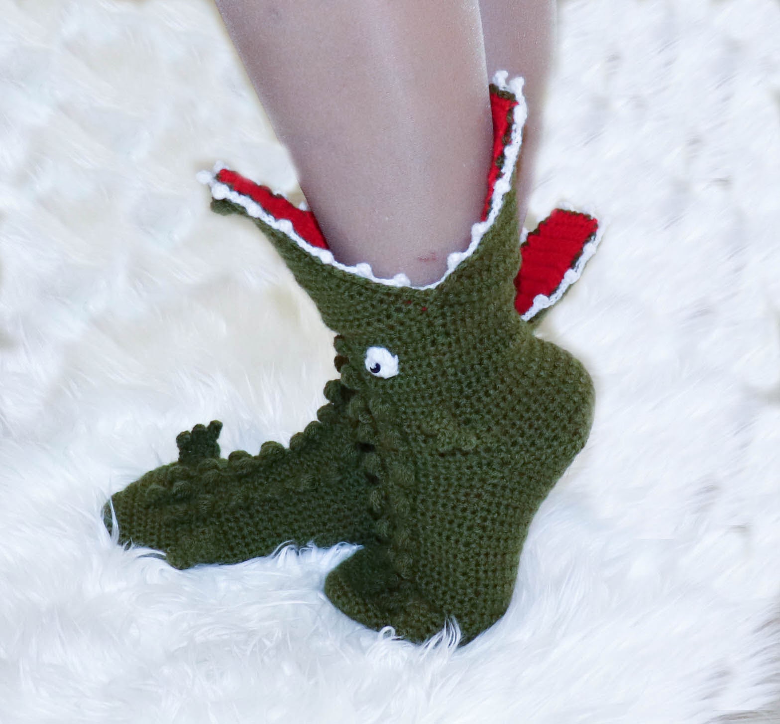 Krokodil Socken Tier Hausschuhe Spaß Socken | Etsy