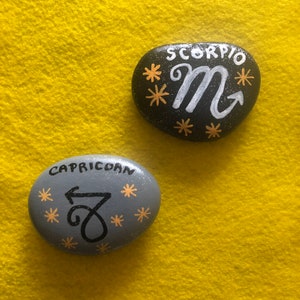 Zodiac Sign Rocks (sold individually)