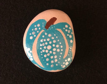 Hand Painted Pumpkin Rock, Fall Decor