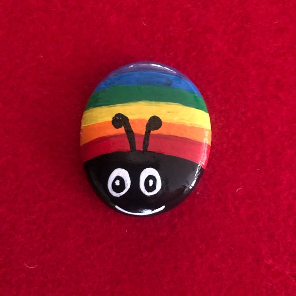 Pride Ladybug Rock