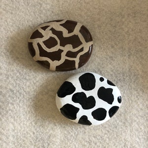 Animal Print Rocks (5.00 ea - choose your print, we can also do leopard, zebra, tiger)