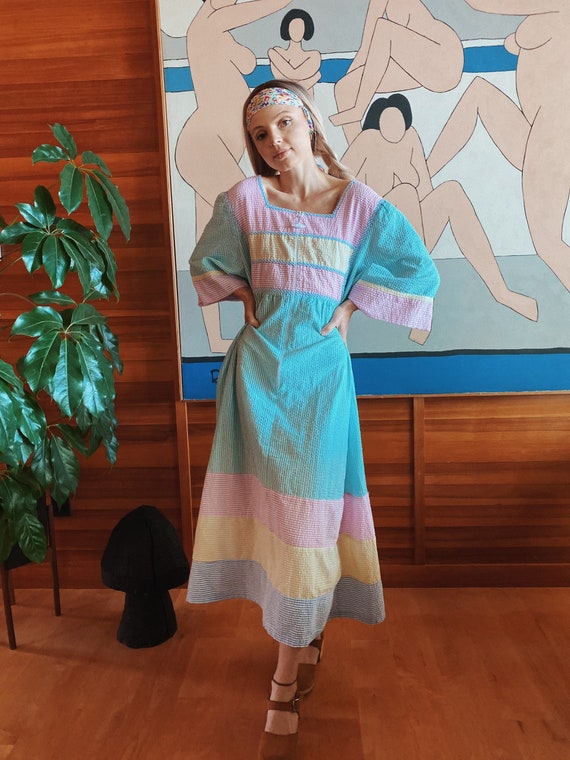 Vintage Pastel House Dress