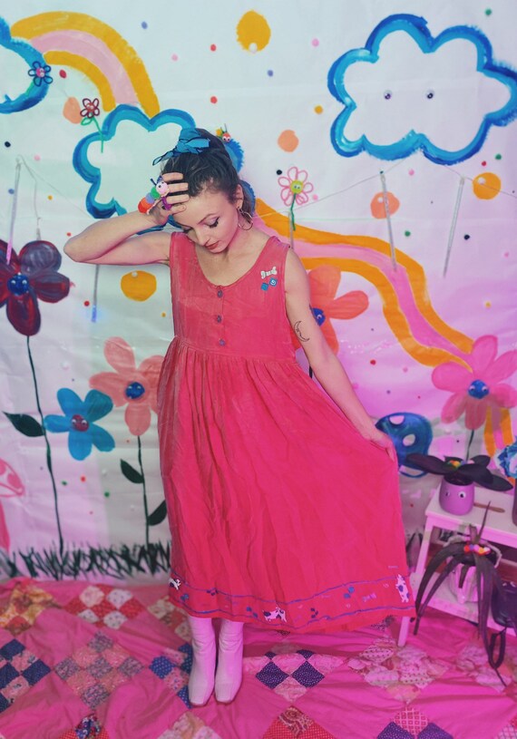 Vintage Pink Dog Dress