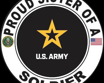 Proud Army Sister Studs