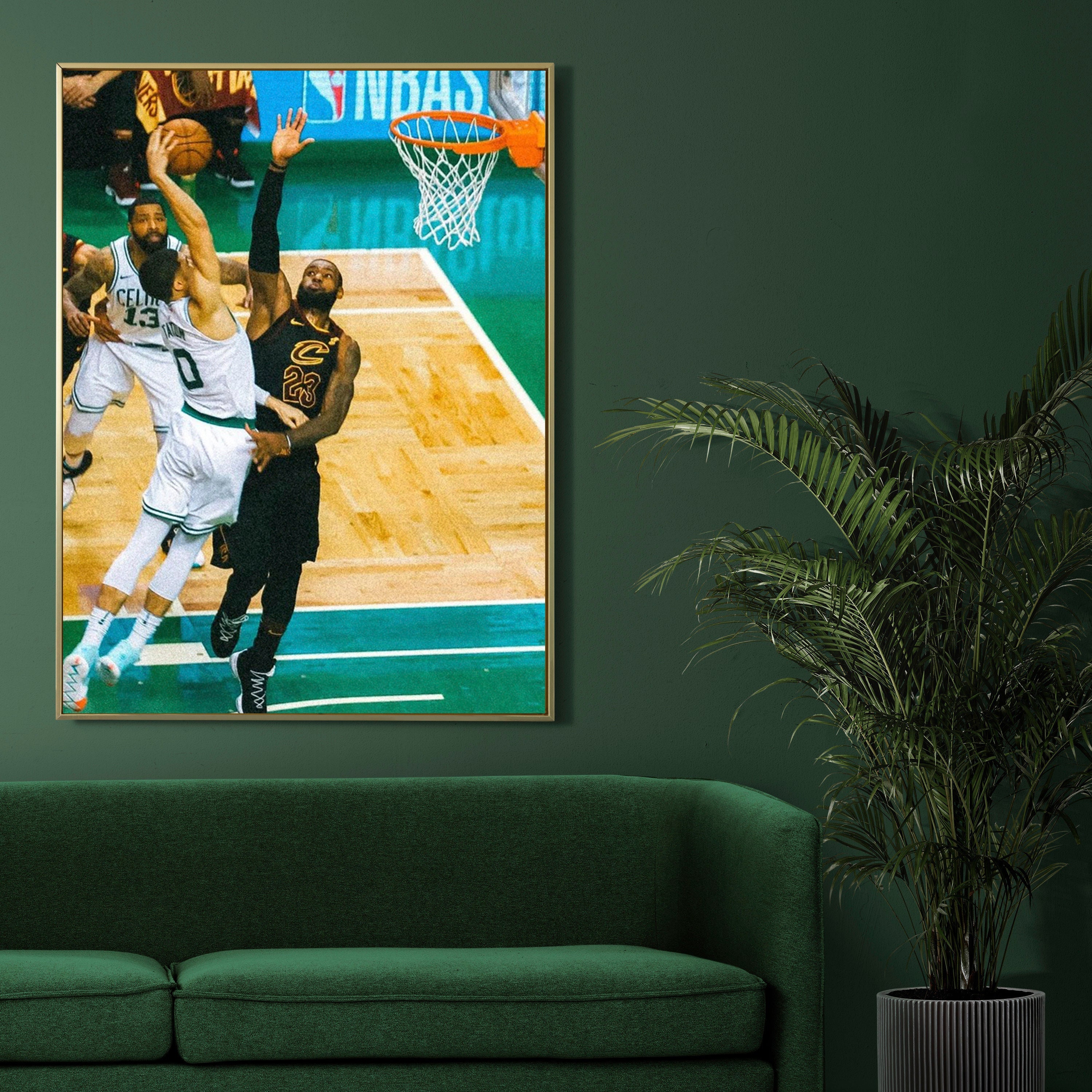 Boston Celtics Posters for Walls Jayson Tatum Jaylen Brown Marcus Smart  Poster Basketball Champion Wall Art Sports Superstar Poster Canvas for Home