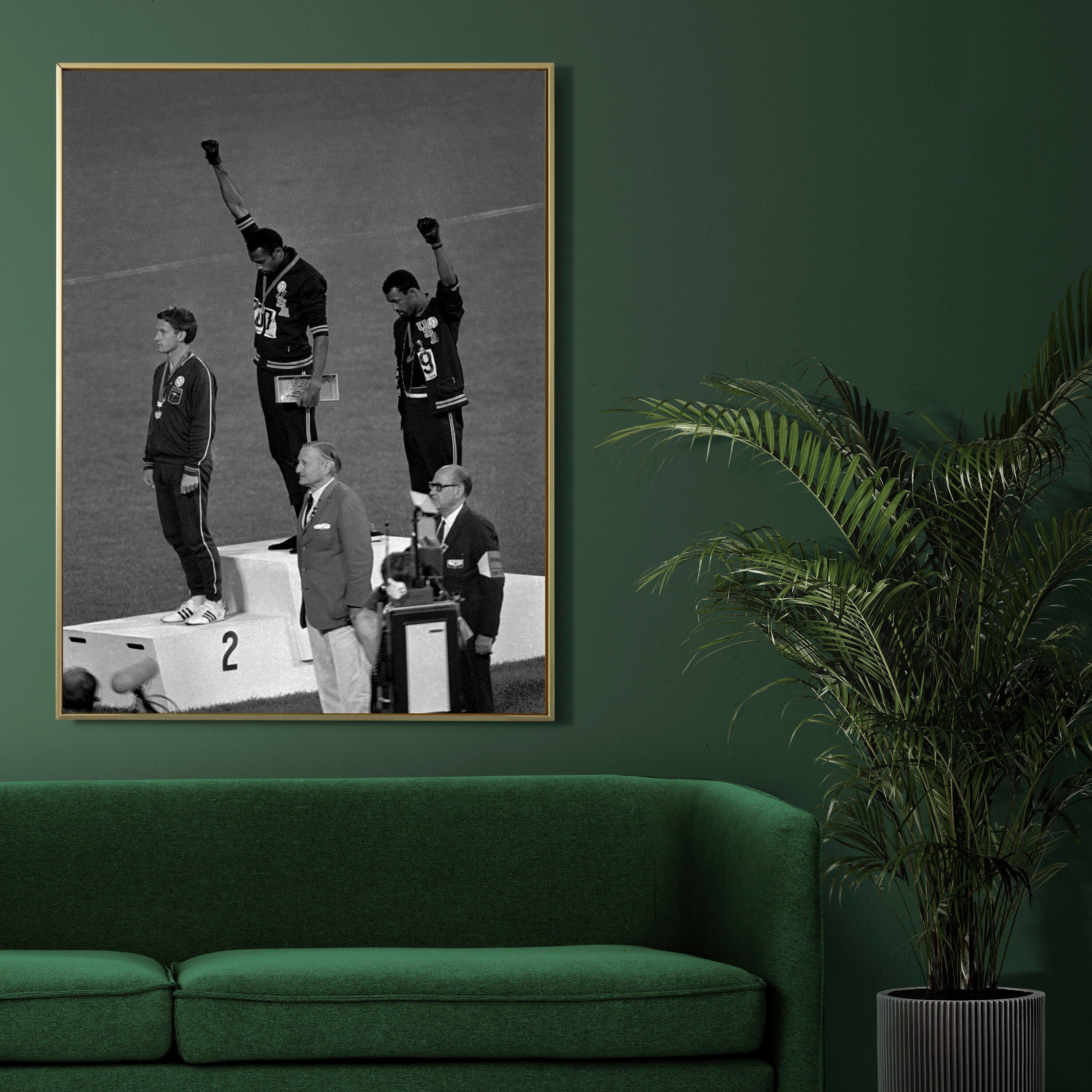 1968 Olympics Black Power Salute Poster Wall Decor Sports - Etsy