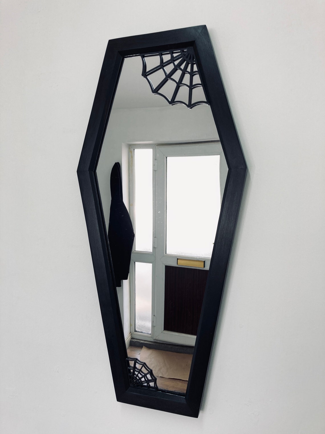 2ft Ornate Gothic Coffin Shaped Mirror Handmade Reclaimed Etsy Schweiz