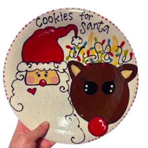 Cookies for Santa Plate