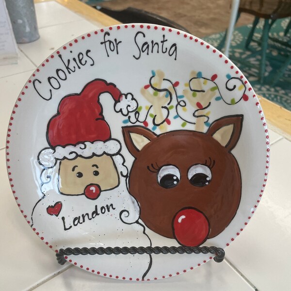 Cookies for Santa Plate