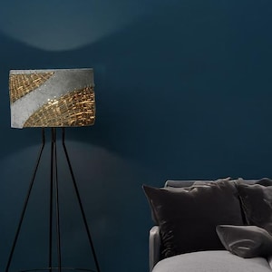 Modern Ceramic Mushroom Floor Lamp for Living Room and Bamboo  tall floor lamp for Bedroom Unique floor lamp Housewarming gift for mom